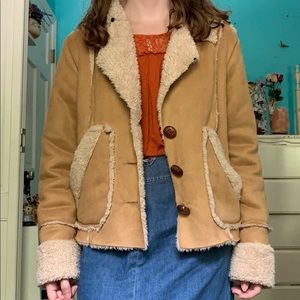 Tan Sherpa Jacket